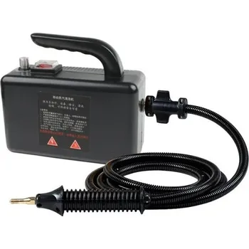 Parní čistič 220 V&nbsp;Ruční parní čistič na auto, do kuchyně, do koupelny 20 x 12&nbsp;x 9 cm černá