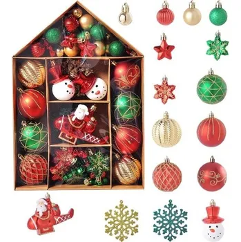 Vánoční dekorace Sada Vánočních ozdob 70 ks H1167
