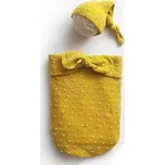 Dětský set na focení čepice a vak žlutá