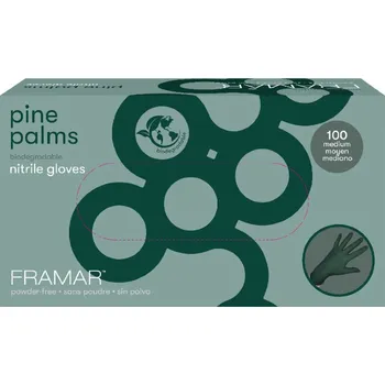 Pracovní rukavice Framar Pine Palms Biodegradable Nitrile Gloves Medium 100 ks