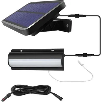 Noční světlo Černé solární závěsné světlo s vytahovacím spínačem 3m kabel Vylepšená venkovní a vnitřní lampa Automatické zapínání Osvětlení stodola pokoj balkon