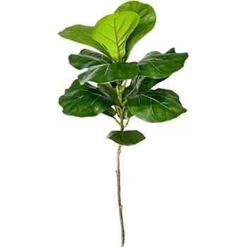 umělá květina Velký umělý fíkus 70 cm Kaučuková plastová rostlina Dekorativní větev pro interiér a exteriér Domácí zahradní výzdoba Umělý strom listy