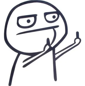 Samolepicí dekorace na vozidlo Vtipná samolepka na auto B461 černá