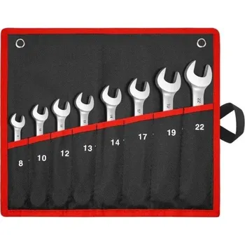 Klíč Sada očkoplochých klíčů 8 ks Ocelové ráčnové klíče 8 - 22 mm
