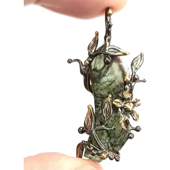 Přívěsek Stříbrný přívěsek s vltavínem VKE83