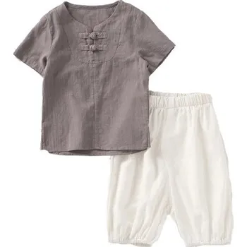 Dětské tričko a kalhoty L1422 hnědá 7