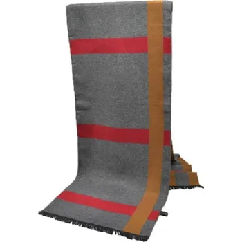 Šála Pánská šála s pruhy - Šedá