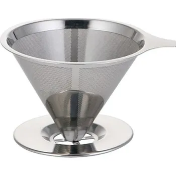 Příslušenství pro přípravu kávy Nerezový dripper překapávač kávy