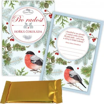 Cukrovinka Hanna Maria Therapy Čokoláda s kartou PRO RADOST - hořká
