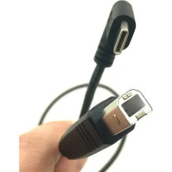 Datový kabel Lomený propojovací kabel USB-C na USB-B pro tiskárny 50 cm