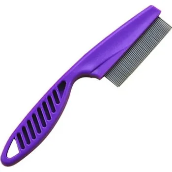 Kosmetika pro psa Hřeben na blechy 14 cm fialová