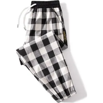 Pánské kalhoty Pánské kostkované kalhoty F1538 XS 1