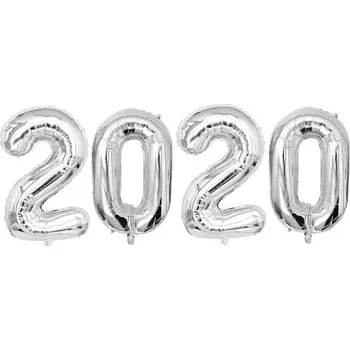 Karnevalový doplněk Silvestrovské PF balonky stříbrná S