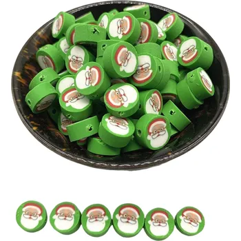 Vánoční dekorace Vánoční korálky se Santa Clausem 30 ks 2