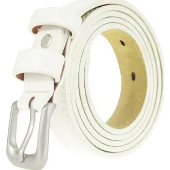 Opasek Luxusní dámský kožený pásek J916 bílá 100 cm