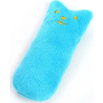 Hračka pro kočku Plyšová hračka pro kočky 9,5 x 4 cm Malá měkká hračka pro kočky Hračka na hraní a kousání Kočičí hračka na doma modrá