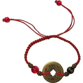 Náramek Provázkový náramek starověká mince