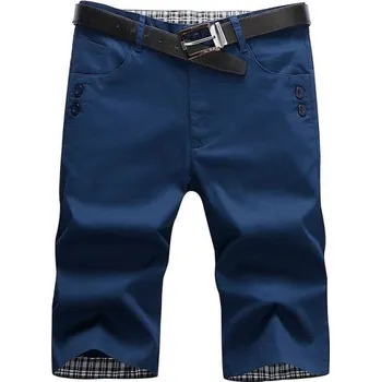 Pánské oblečení Pánské elegantní kraťasy tmavě modrá 30