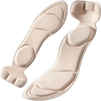 Vložka do bot Dámské vložky do bot EU 35–39 Neutrální barva Měkké vložky pro pohodlnou chůzi Tlumení nárazů Vhodné do každodenní pracovní i volnočasové obuvi béžova