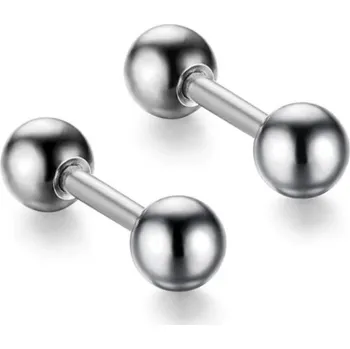 Náušnice Peckové náušnice činka stříbrná