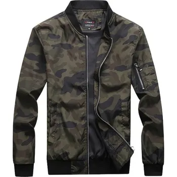 Pánská větrovka Pánská maskáčová bunda armádní zelená M