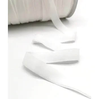 Balící papír Stuha 15 mm 4,6 m sametová Dekorační stužka Luxusní stuha na balení dárků Svatební výzdoba Kreativní tvoření Ozdobná stužka na aranžování bílá