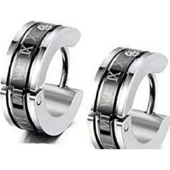 Náušnice Kruhové náušnice G2563 černá