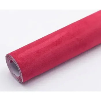 Samolepicí opravná záplata na semiš 20 x 150 cm Oprava semišového čalounění Textilní samolepicí páska Renovace nábytku a obuvi Snadná aplikace červená