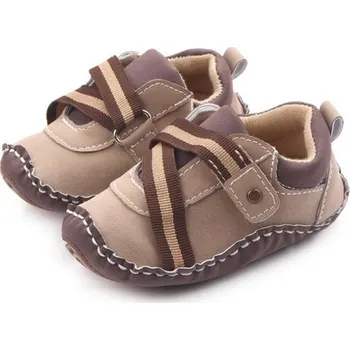 Dívčí obuv Chlapecké kožené boty A2565 hnědá 0-6 měsíců