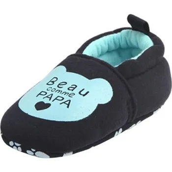 Dívčí bačkory Dětské bavlněné capáčky A12 černá 9-12 měsíců