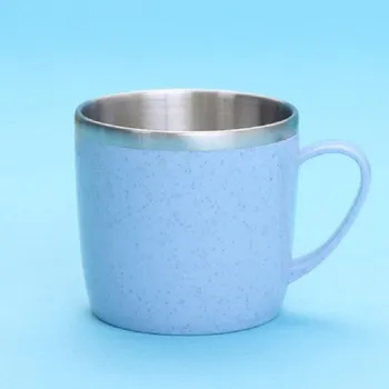 Nerezový hrnek 220 ml modrá