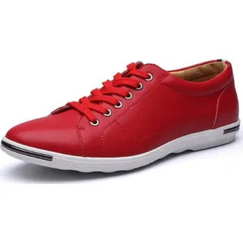 Pánské tenisky Pánské kožené tenisky červená 40