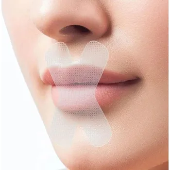 Pomůcka proti chrápání a spánkové apnoe Průsvitná lepící páska přes ústa proti chrápání ve tvaru X 120 ks Nosní dýchání Zlepšení spánku Redukce sucha v ústech Lepicí páska na noc