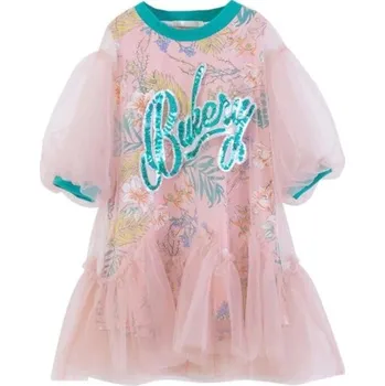 Dívčí šaty Dívčí tylové šaty růžová 8