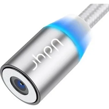 Datový kabel Magnetický USB nabíjecí kabel K469 stříbrná 1 m