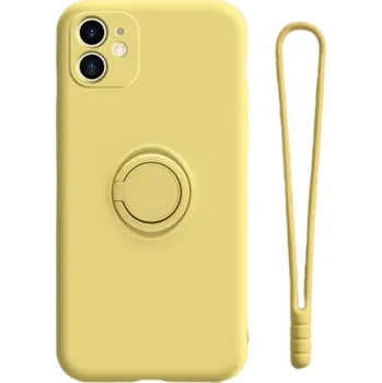 Pouzdro na mobilní telefon Ochranný kryt s magnetem pro Xiaomi Redmi Note 10S žlutá