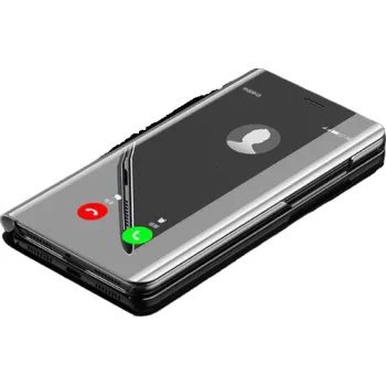 Pouzdro na mobilní telefon Zrcadlové pouzdro na Huawei P40 stříbrná