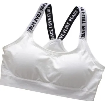 Podprsenka Stylová podprsenka na jógu J1616 bílá