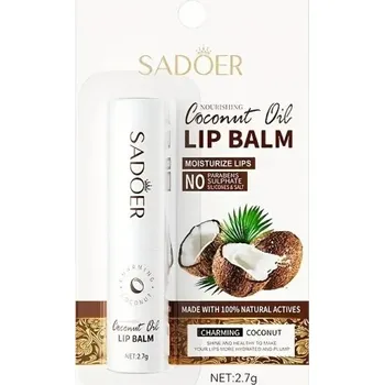 Péče o rty Hydratační kokosový balzám na rty Výživa a regenerace Ochrana před vysoušením Přírodní složení Jemné a hebké rty Kokosová vůně 2,7 g