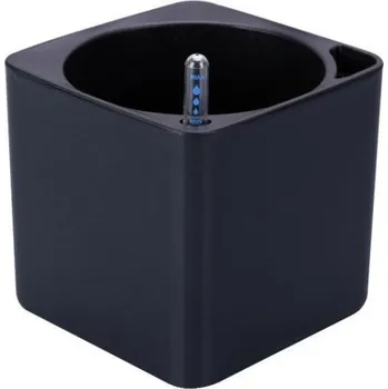 Květináč Hranatý samozavlažovací květináč černá S