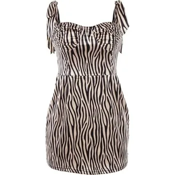 Dámské šaty Letní šaty se vzorem zebry S