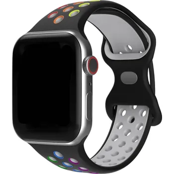 Silikonový řemínek pro Apple Watch 42 mm / 44 mm / 45 mm S-M vícebarevná