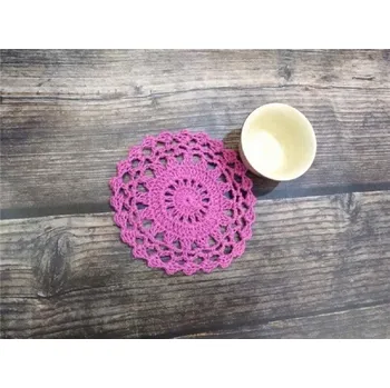 prostírání Pletené bavlněné prostírání C229 tmavě růžová
