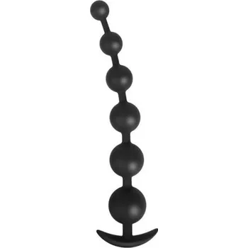 Vibrátor Anální kuličky ze silikonu s háčkem na konci pro snadné držení, 6 kuliček ve vzestupné velikosti, Diskrétní balení