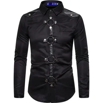 Pánská košile Pánská gotická košile černá S