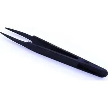 Kosmetická pinzeta Antistatická pinzeta s rovnými hranatými hroty pro uchopení čipů a jemných mechanických dílů při opravách hodinek a elektroniky