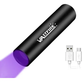 Svítilna Ultrafialová ruční svítilna 365 nm 8,8 x 2 cm Malá UV lampa s USB nabíjením Detekce skvrn Kontrola bankovek Minerály Domácnost