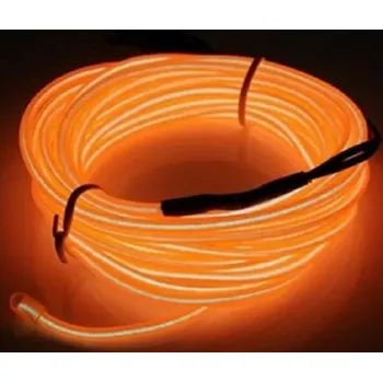 LED NEON ohebný pásek 5 m oranžová