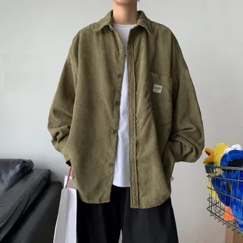 Pánská košile Pánská košile F465 armádní zelená M