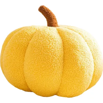 Dekorativní polštářek Dekorativní polštář dýně 28 cm žlutá